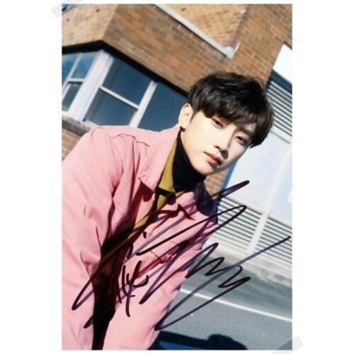 Signed B1A4 Jung Jin Young autographed photo K-POP 6 inches freeshipping 102017
