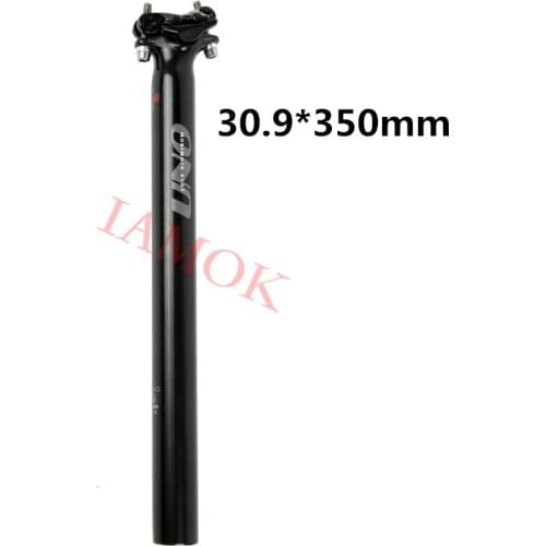 UNO SP-358 Mountain Bike Ultra Light Glossy Black 30.9mm Seat Post Iamok 350mm Seatpost Straight Bicycle Parts