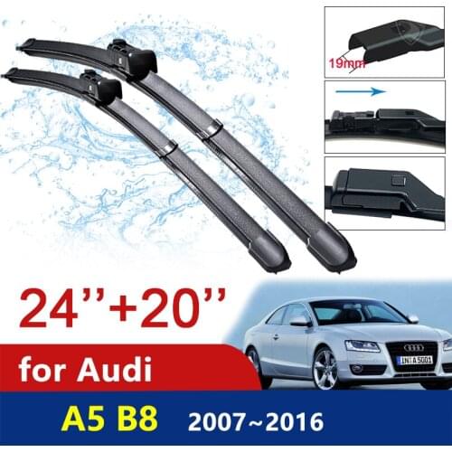 Car Wiper Blade Windscreen for Audi A5 B8 2007~2016 8T Windshield Wipers Car Accessories 2008 2009 2010 2011 2012 2013 2014 2015