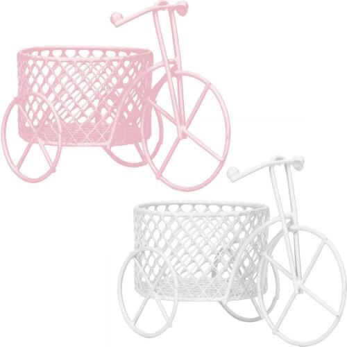 Tricycle Shape Candy Box Creative Exquisite Gift Metal Snacks Candy Cart Candy Rack Festival Ornamen Home Decor Makeup Puff Rack