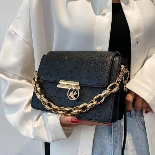 High Quality Pu Leather Women Chain Handbags Shoulder Bags Fashion Ladies Crossbody Bags for Women Designer Female Messenger Bag