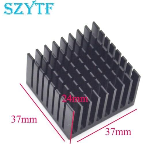 10pcs Heat sink 37*37*24MM (black slot) high-quality radiator