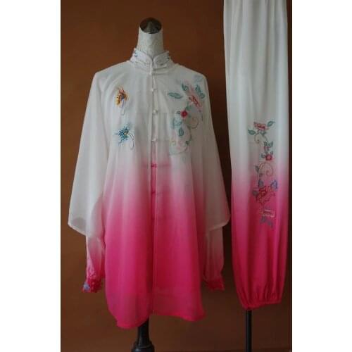 Wushu taichi taiji clothes changquan uniform Martial arts competition clothing embroidered kungfu nanquan taolu clothes uniform