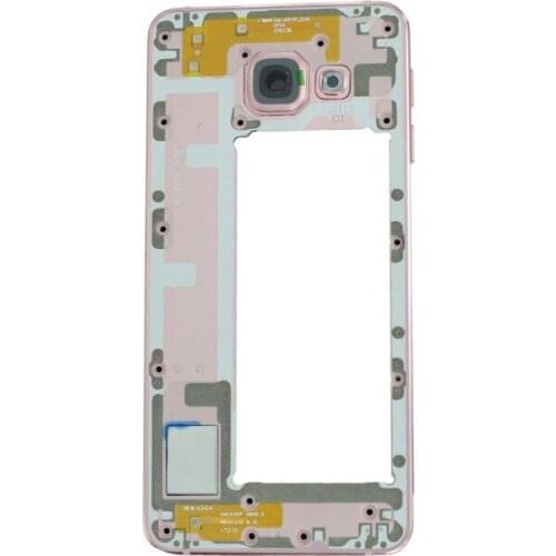 For Samsung Galaxy A3 2016 SM-A310 Gray/Gold Color Rear Back Housing Frame Plate Middle Cover With Small Parts