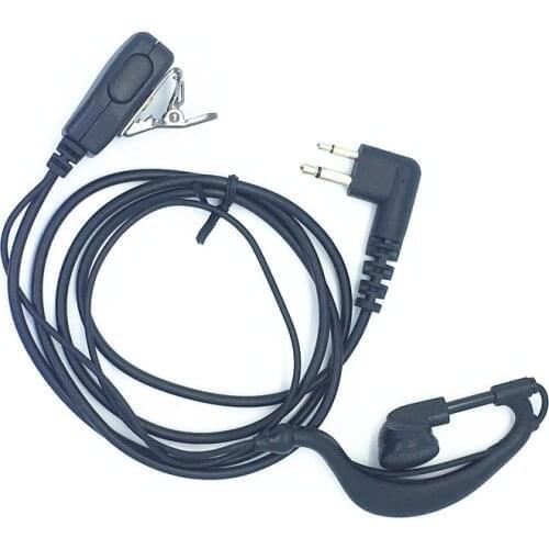 Clamp Collar PTT M plug 2pins headphone for motorola cp040 cp140 ep450 cp150 gp3188 gp88s mag one a8 gp300 hyt etc walkie talkie