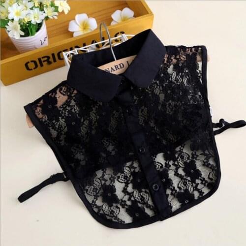 Ladys Lace Half-Shirt Detachable Fake Collar Female Spring Winter Tops Sweater Accessories