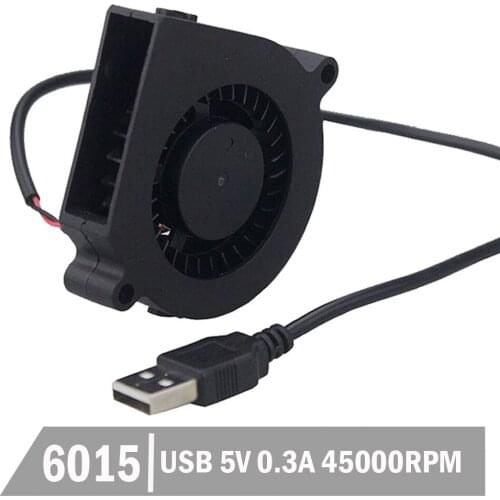 1PCS Gdstime 60mm x 15mm 6015S USB 5V DC Brushless Small Centrifugal Blower Cooling Fan