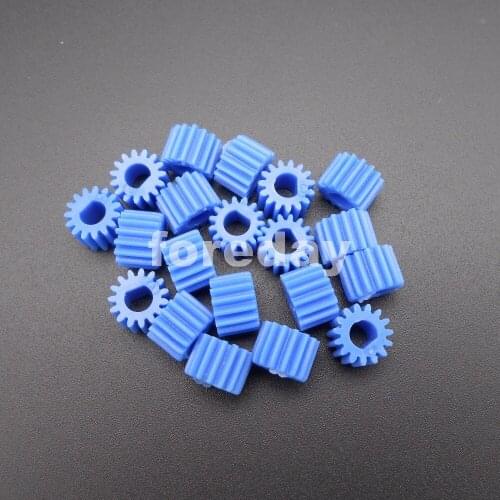 20PCS 15T 4MM D-Shape Blue Plastic Spur D Gear 0.5 Modulus Teeth =15 Aperture: 4mm for D-shaft D-motor *FD494X20