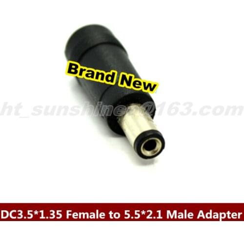 3PCS/LOT DC5.5mm * 2.1mm Female Jack to 3.5*1.35mm Male Plug DC Power Adapter