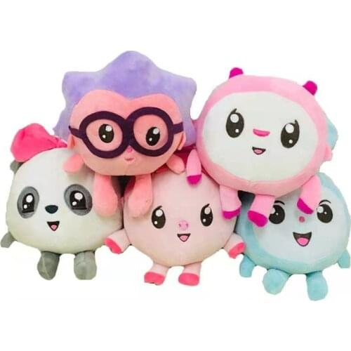 5Pcs 20cm Russian Cartoon Animals Plush Toys Kawaii Rabbit Pig Sheep Hedgehog Panda Stuffed Dolls for Kids Baby Birthday Gifts