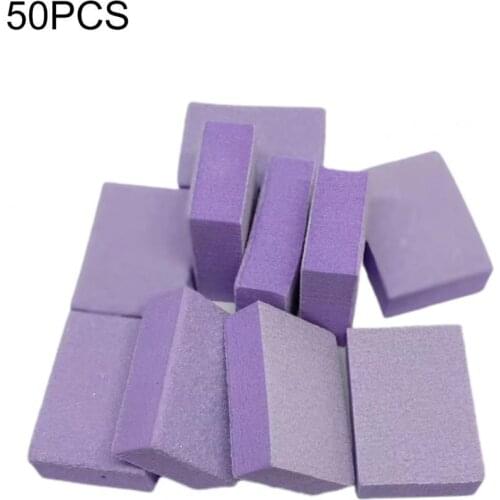 50Pcs Buffer Polish White Nail File NailArt Tips Manicure Pedicure Mini Multi-function EVA Manicure Tools Buffer Blocks for Nail