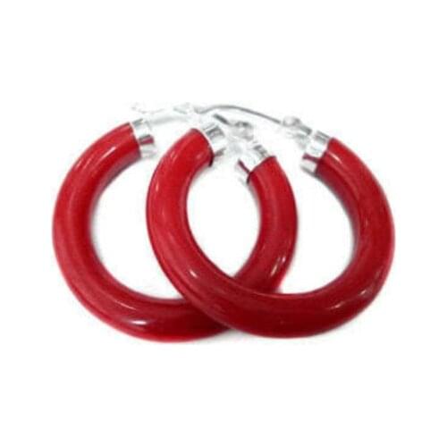 Free shipping >>>>>>New Arrived Design Unusual Red Sea Coral Earring LL018