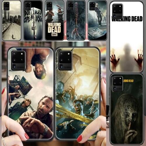 The Walking Dead TV Phone case For Samsung Galaxy Note 4 8 9 10 20 S8 S9 S10 S10E S20 Plus UITRA Ultra black fashion funda soft