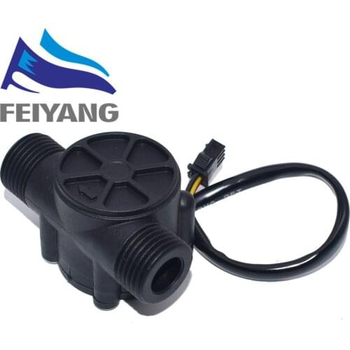 1PCS Water flow sensor flowmeter Hall flow sensor Water control 1-30L/min 2.0MPa YF-S201
