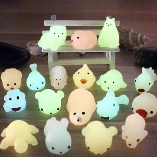 Kids Luminous Ball Squeeze Toys Glow-in-the-Dark Funny Soft Toys Antistress Cluster Fluorescence Toys For Children