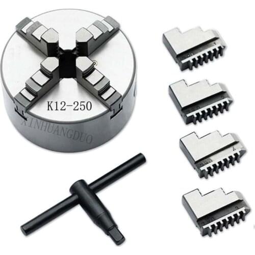 K12-250 4 jaw chuck/250MM manual lathe chuck/4-Jaw Self-centering Chuck