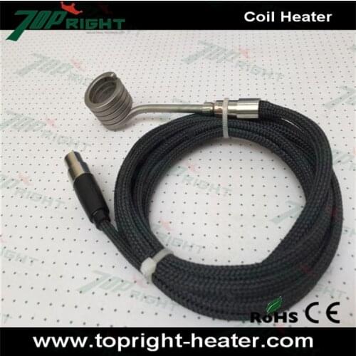 16mm Kevlar Leading Sheath square Coil Heater with 2m cable length for E-nail DIY