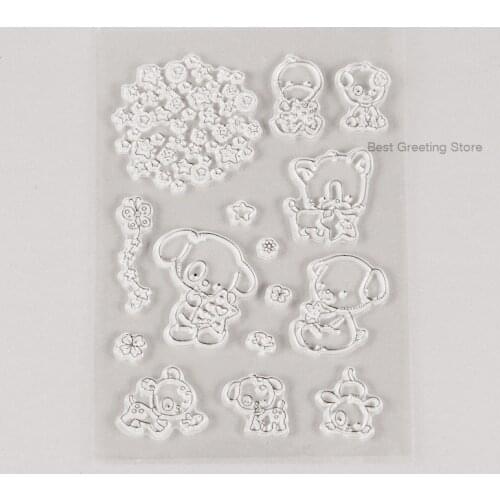 Cute stamps for kids scrapbook/cardmaking embellisment dog,duck,stars stamps