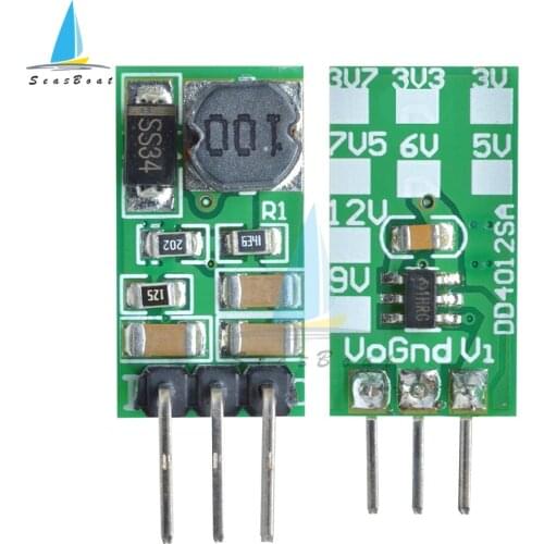 DD4012SA DC 5V 6V 9V 12V 24V to 3.3V 5V 1A DC DC Buck Converter Module Step-Down Voltage Regulator Board
