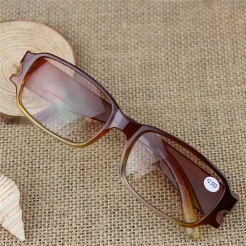 Anti UV radiation bifocal spectacles reading glasses plain Presbyopia brown 1.0 to 4.0 diopter R046