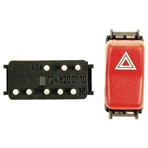 Hazard Warning Switch for Mercedes 124 126 201 E CLASS 8 pins Oe 1248200110