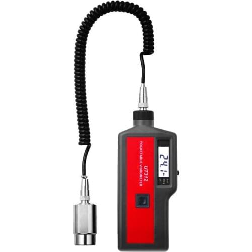 New Professional Portable LCD Vibration Analyzer Meter Vibrometer Digital Split Sensor Signal Wire Sensor Measuring Instruments