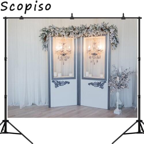 Scopiso Christmas for Photography Backdrop Crystal lamp New Year Eve Party Supplies Xmas Holiday Photo Shoot Props Background