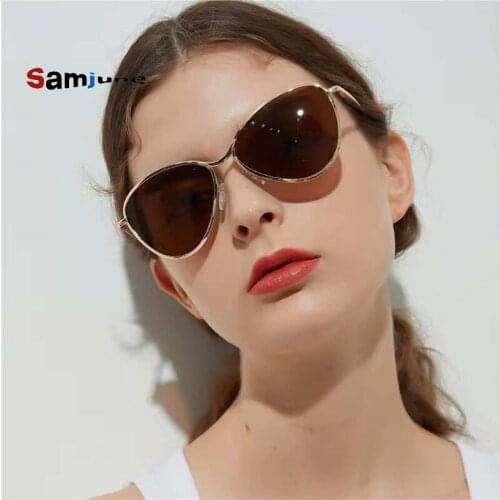 SamjuneMulti-ToneSteampunk Mens Sunglasses Retro Brand Design Triangle Sunglasses WomensFashion Glasses UV400 summer