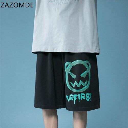 Korean Fashion Printed Shorts 2021 Summer Sweatpants Mens Casual Running Shorts Hip Hop Mens Clothing Basketball Hot Pants