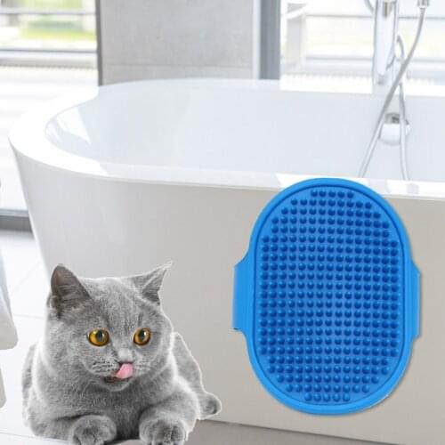 1PC Dog Comb Deshedding Hair Gloves Dogs Bath Animal Cleaning Supplies Pet Grooming Glove Silicone Cats Brush