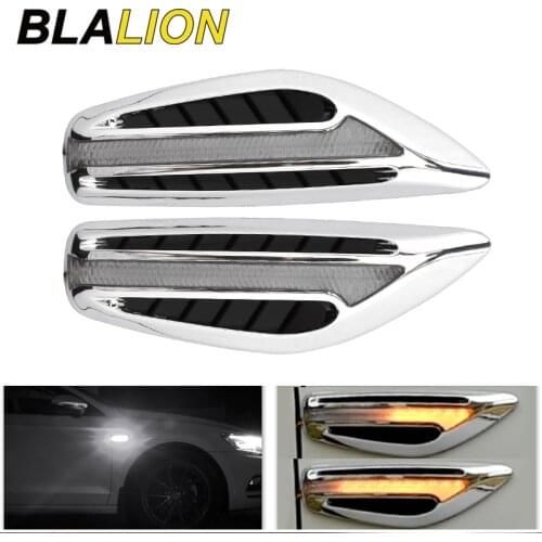 LED Car Turn Signal Lights Dynamic Side Marker Lamp Waterproof Side Indicator Yellow Car Flowing Light Auto Signal Lamp Red Blue