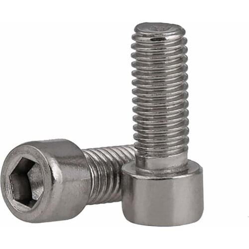 5Pcs-50Pcs M3 M4 M5 M6 M8 Hex Hexagon Socket Cap Head Screws 201 Stainless Steel DIN912 Allen Bolts Length 6mm-60mm