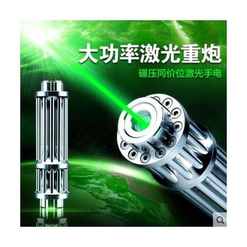 High Power Military Green Red Laser Pointer 500W 500000m 532nm Flashlight Light Burn Match candle lit cigarette Wicked Hunting