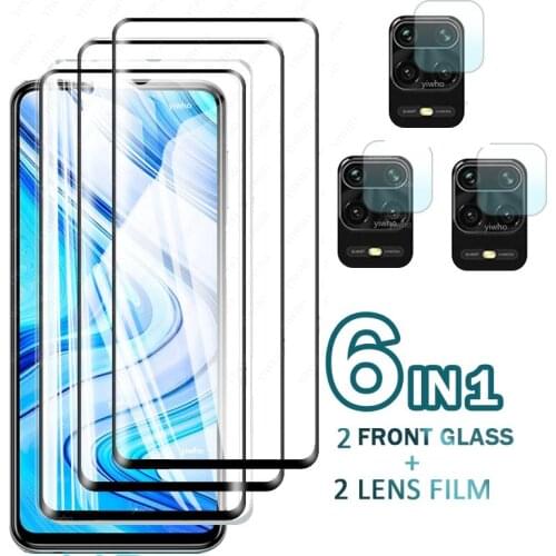 3Pcs Tempered Glass On The Screen Protector For Xiaomi Redmi Note 9 Pro Max 8 10 Pro Tempered Glass Film on Redmi 9c NFC 9 Glass
