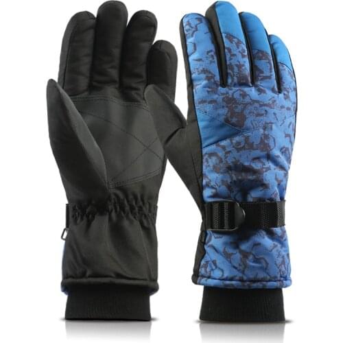 1 Pair Men/Women Ski Gloves Snowboard Gloves Waterproof Winter Warm Fleece Motorcycle Snowmobile Riding Gloves