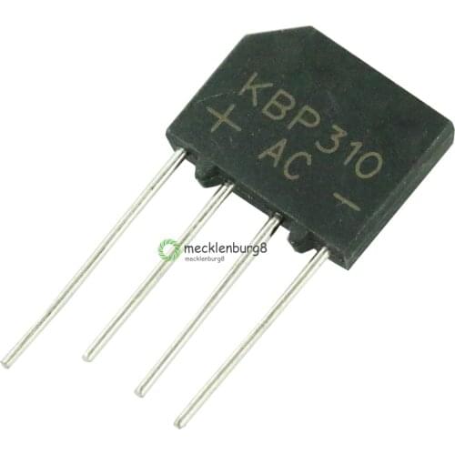 10 pieces. KBP310 SIP-4 3A 1000V diode bridge rectifier single phase bridge rectifier new arrival