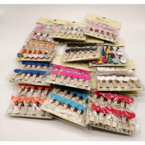 12pcs/bags Clothes Pegs Cloth Clip Wooden Clips 35mm Decoration Craft Natural Pegs Mini Clothespin Wooden Clip for Clothes Hair