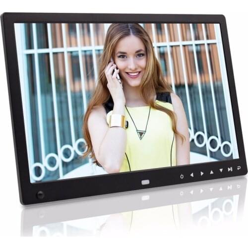 13 inch motion sensor touch buttons infront support hd loop playback video picture player digital photo frame digital album
