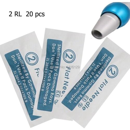 20pcs/lot Professional 2RL Digital Liberty Tattoo Needles 2RL Safety Tattoo Needles For Permanent Makeup Liberty Machine
