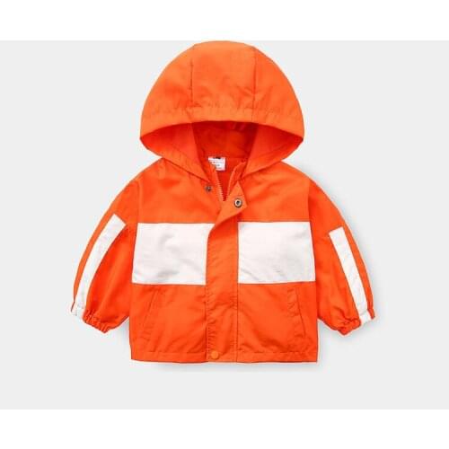 2020 Spring Autumn Boys Windbreaker Coat Jackets Baby Kids Cartoon Printing Hooded Outwear For Baby Kids Coats Jacket Clothing