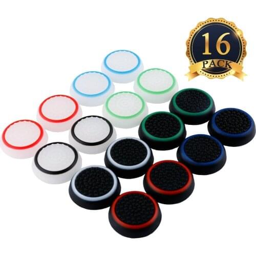 8 Pairs Thumb Grips Silicone Thumb Stick Noctilucent For PS3 /PS4/PS2/ /Xbox 360 /Xbox One Analog Stick Caps Replacement