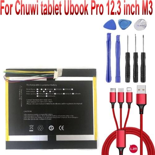 Battery For Chuwi tablet Ubook Pro 12.3 inch M3 H-35130148P battery+Number tracking
