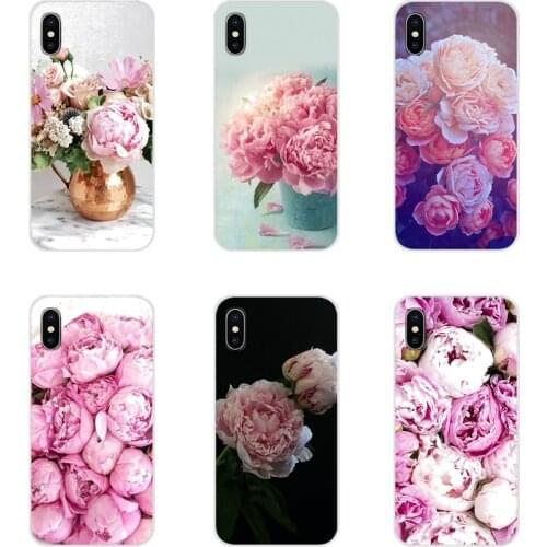 Accessories Phone Shell Covers Flower Pink Peonies For Apple iPhone X XR XS 11Pro MAX 4S 5S 5C SE 6S 7 8 Plus ipod touch 5 6
