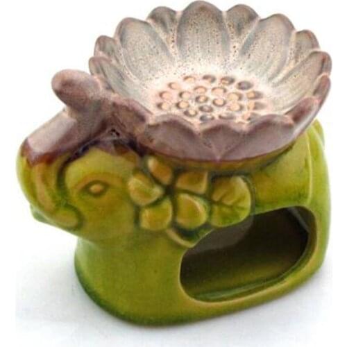 Essential Oil Burner Scented Lamp Tool for Living Room Home Decor Wholesale Ice Crack Lotus Elephant Aroma Burner