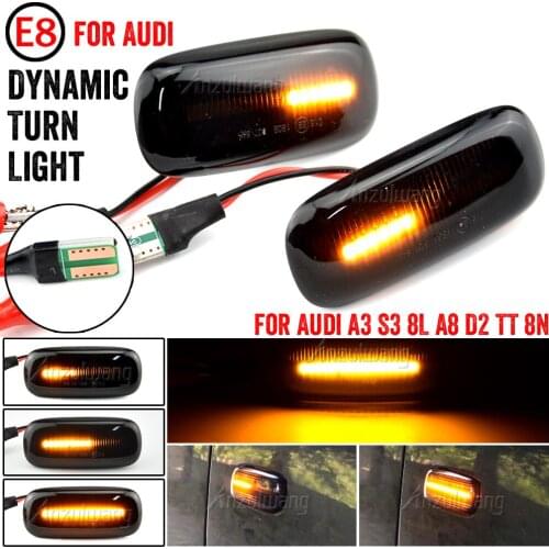For Audi A3 S3 8L 2000-2003 A8 D2 1999-2002 TT 8N 2000-2006 Led Dynamic Side Marker Turn Signal Light Sequential Blinker Light