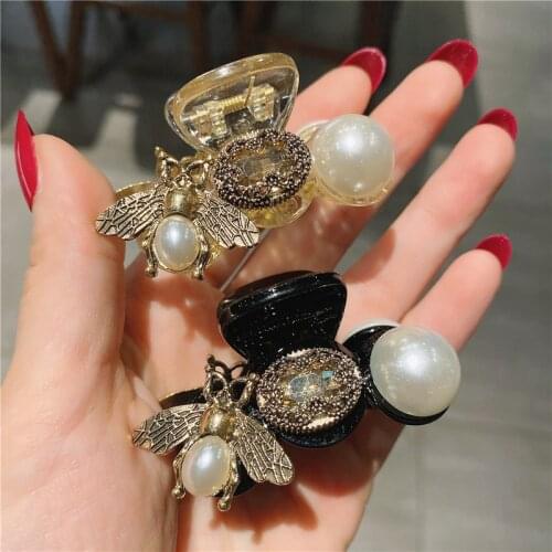 Elegance Crystal Flower Hair Claws Hairpins For Women Hair Accessories Flower Rhinestones Hairpin Handmade Hair Clips