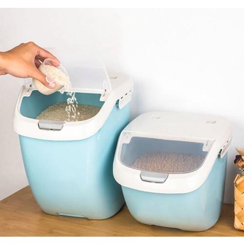 Sealed Moisture-proof Grain Container Rice Grain Storage Box Anti-Oxidation Mildew 6Kg Pet Food Storage Container