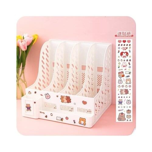 Ins Desktop File Storage Box Office Student Books Childrens Desk Finishing Artifact Bookshelf Stationery Shelf