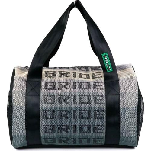 JDM Style BRIDE Racing Handbag Messager Bags Traveling Bag With Racing Harness Straps
