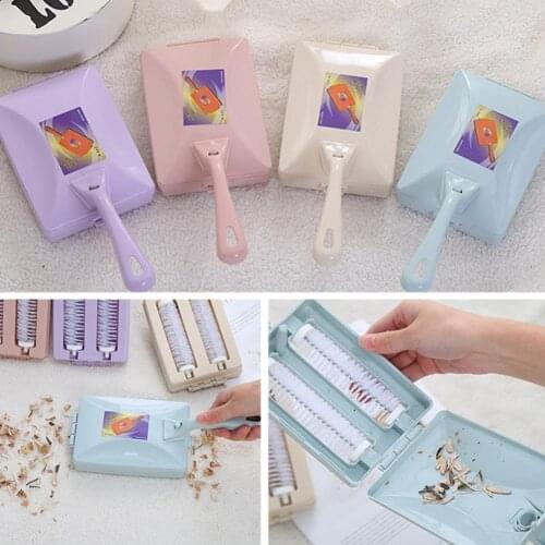 Mini Carpet Rug Roller Brush Dirt Handheld Sweeper Cleaner For Home Cleaning 1pc Random Color